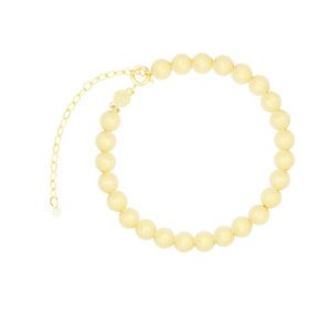 Pulseira com bolinhas foscas - banho ouro 18k