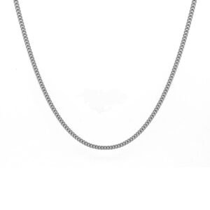 Colar chocker corrente - banho ródio negro